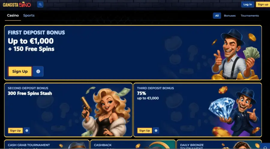 Gangstasino bonus